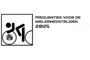 JBE Frequentielijst Wielerwedstrijden 2025