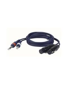 Dap-Audio FL43150 2 unbal. Jack Mono L/R to 2 XLR/F 3P