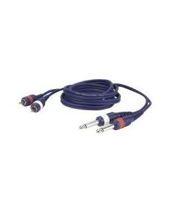 Dap-Audio FL233 2 RCA male L/R to 2 Mono Jack L/R