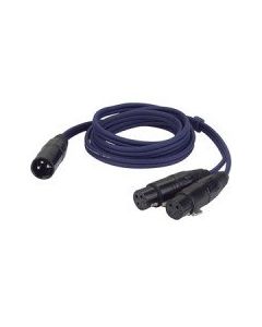 Dap-Audio FL38150 XLR 3P, male to 2 x XLR 3P female