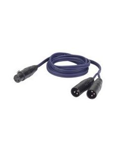 Dap-Audio FL39150 XLR 3P, female to 2 x XLR 3P male