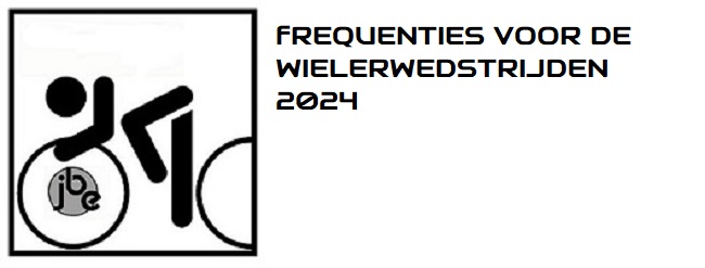 JBE Frequentielijst Wielerwedstrijden 2024