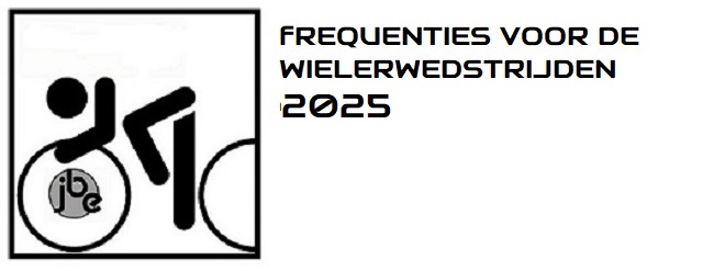 JBE Frequentielijst Wielerwedstrijden 2025